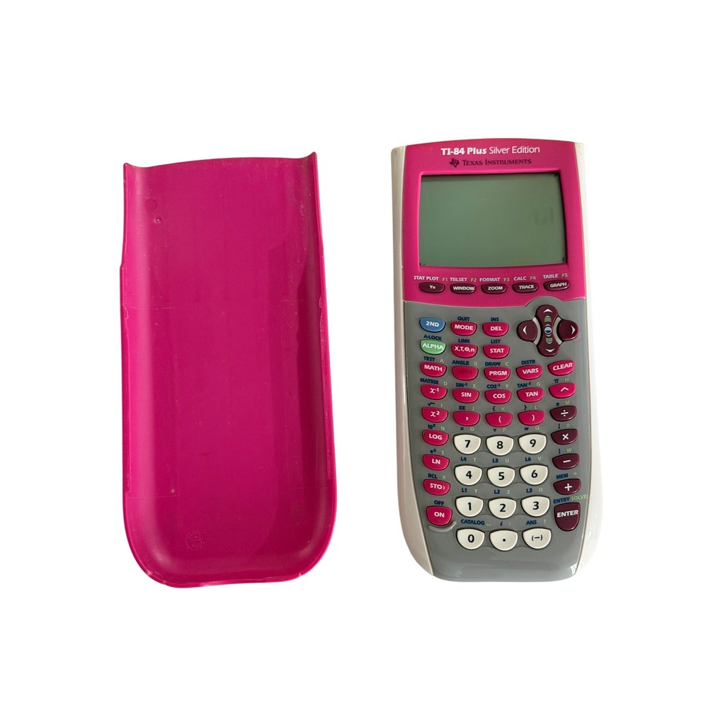 Texas Instruments TI-84 Plus Silver Edition Calculator OS Pink  Graphing
